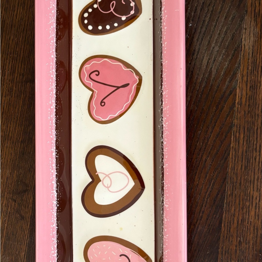 Pink and Brown Heart Wall Decor - Picture 2 of 10